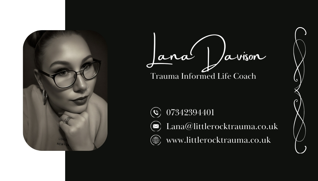 Lana Davison Trauma Informed Life Coach Business Card